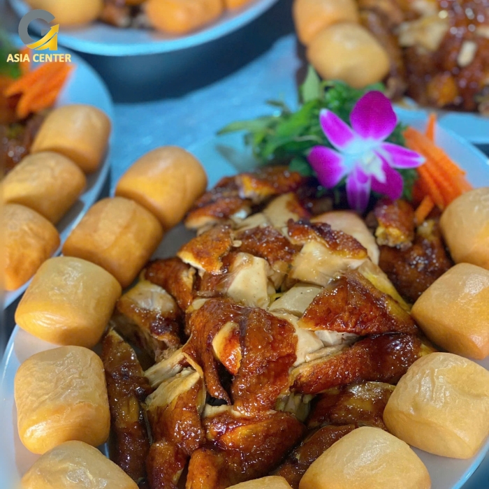 Gà nướng bánh bao